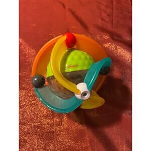 Infantino Motion Ball Infant Toy Rattle Sensory Teether Grasp Activity Bright